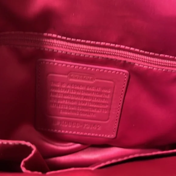 COACH Op Art Jacquard Pink Two Way Shoulder Bag and Crossbody Combo - Picture 14 of 16